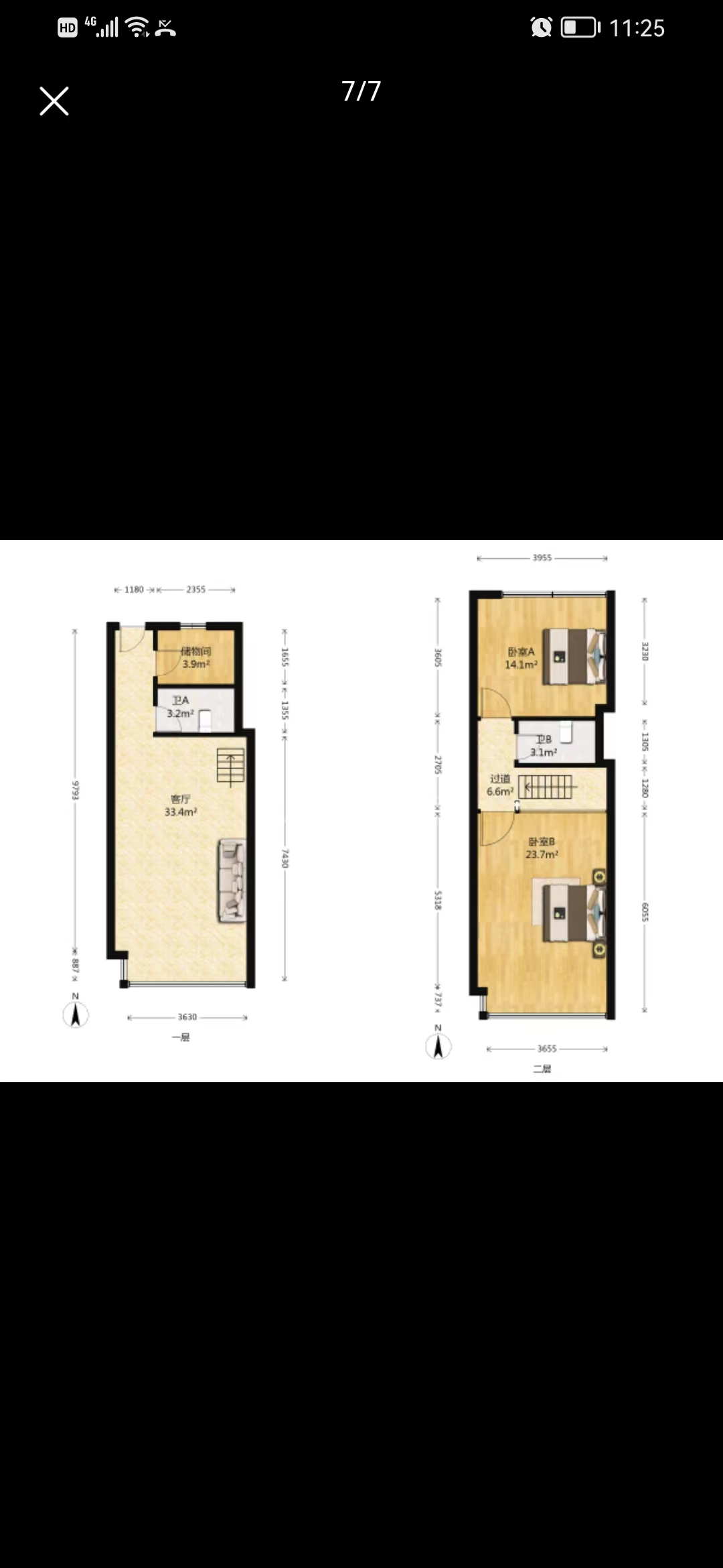 江海大厦 2室1厅1卫 60m&sup2;