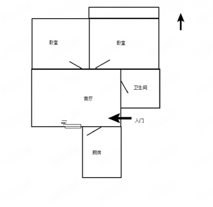 南通东苑小区 2室1厅1卫 74m&sup2;