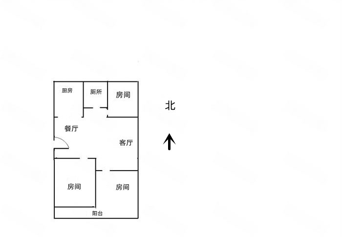 启秀南苑 3室1厅1卫 110m&sup2;
