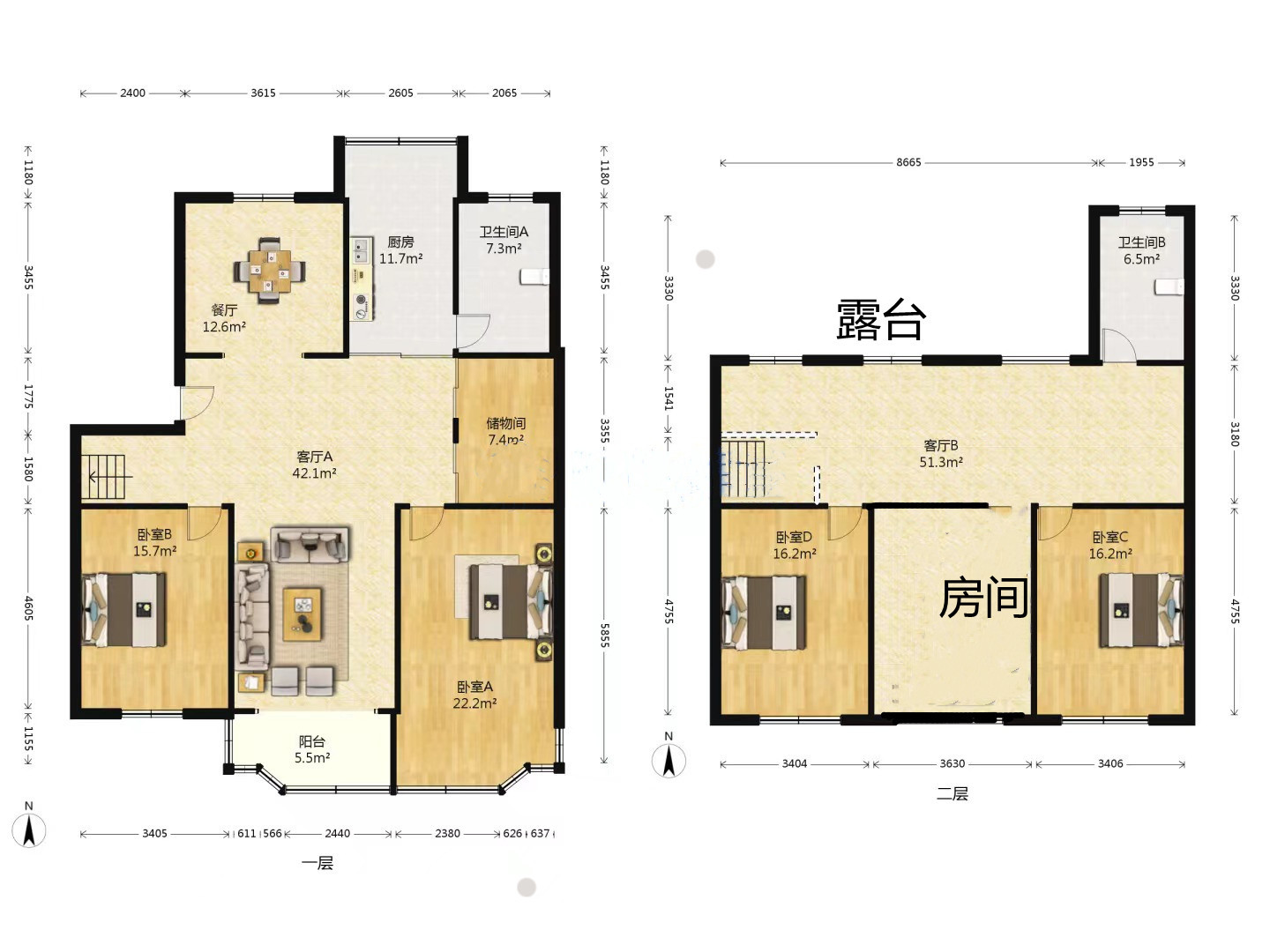 天都花苑 6室2厅2卫 213.83m&sup2;