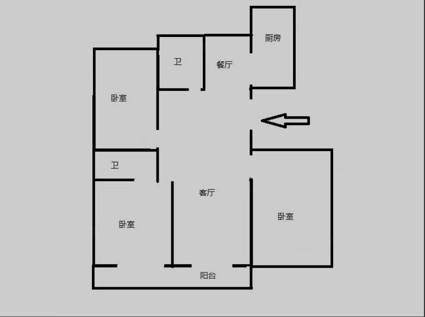 凤凰莱茵苑 3室2厅2卫 145.00m&sup2;