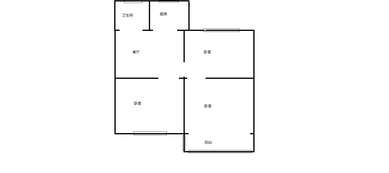 新建路新村(新建花苑) 2室2厅1卫 78.90m&sup2;