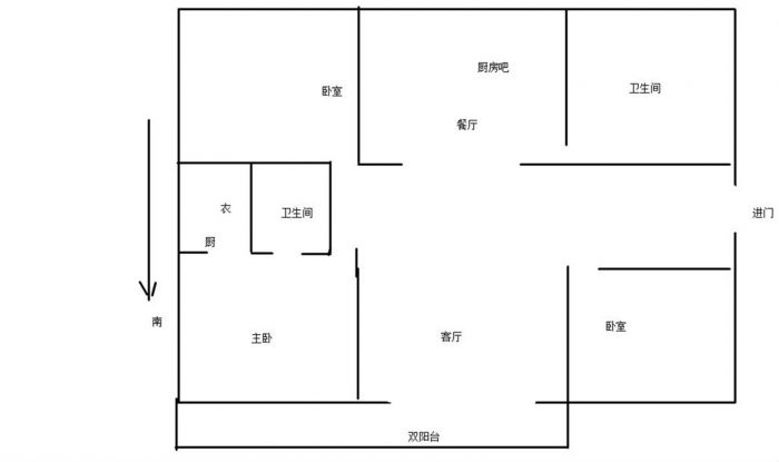 幸福人家 室厅卫 95m&sup2;