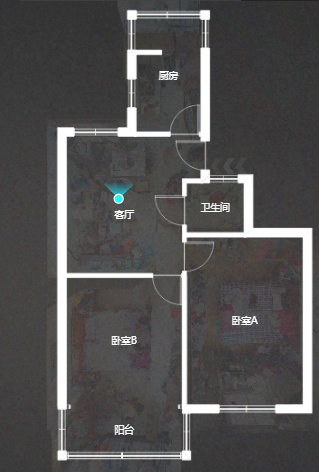 白家园 2室1厅1卫 59.70m&sup2;