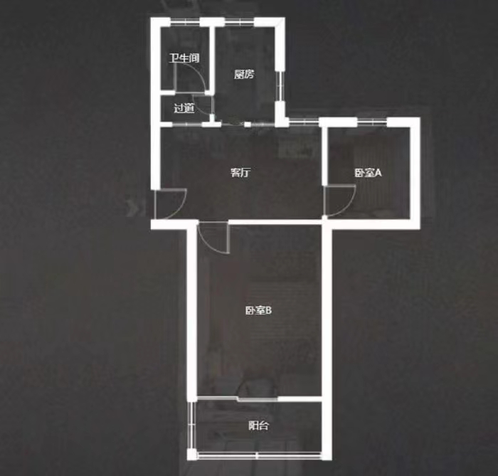 城南新村(崇川区) 2室1厅1卫 55m&sup2;