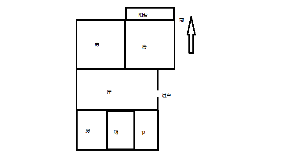 天勤家园 3室1厅1卫 89m&sup2;