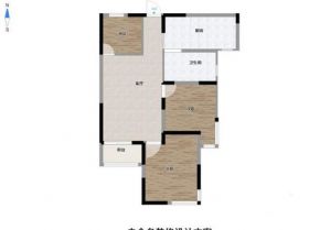 万通城 2室1厅1卫 87m&sup2;