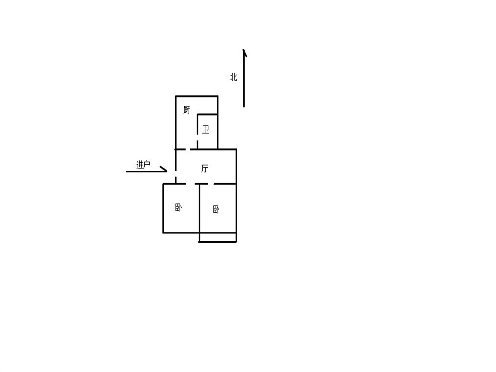 曙光社区 2室2厅1卫 74.4m&sup2;