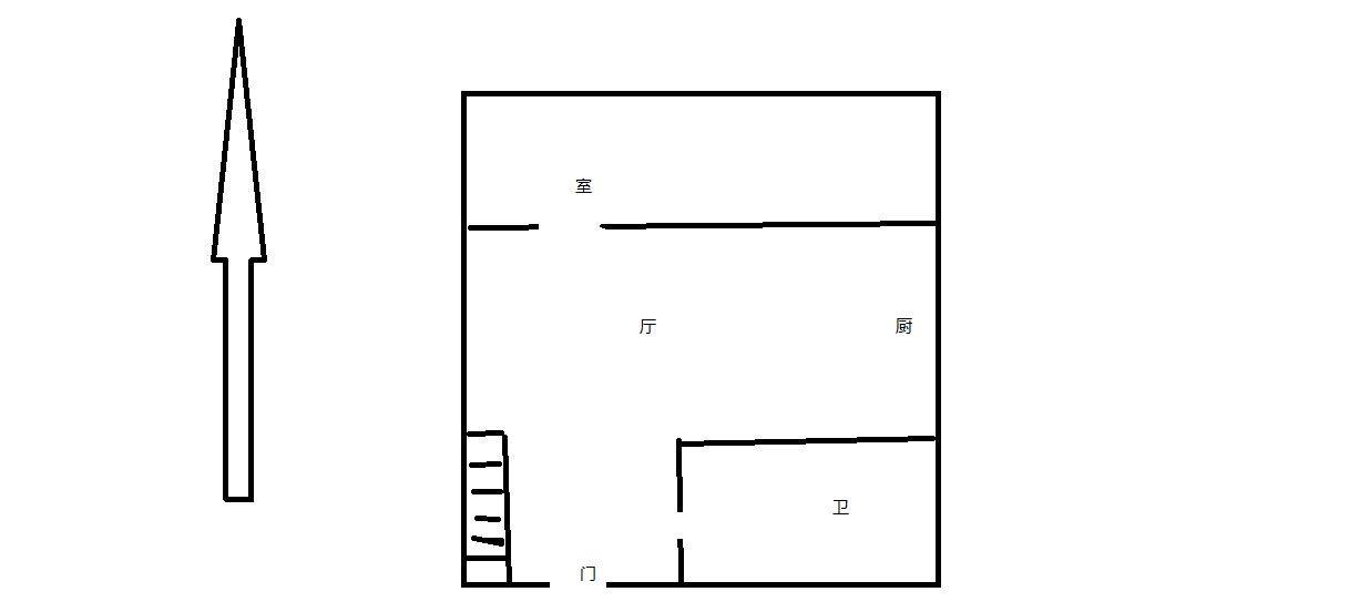景华城 2室2厅2卫 48.3m&sup2;