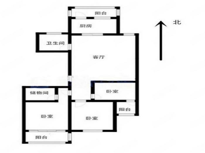 临江家园 3室2厅2卫 128m&sup2;
