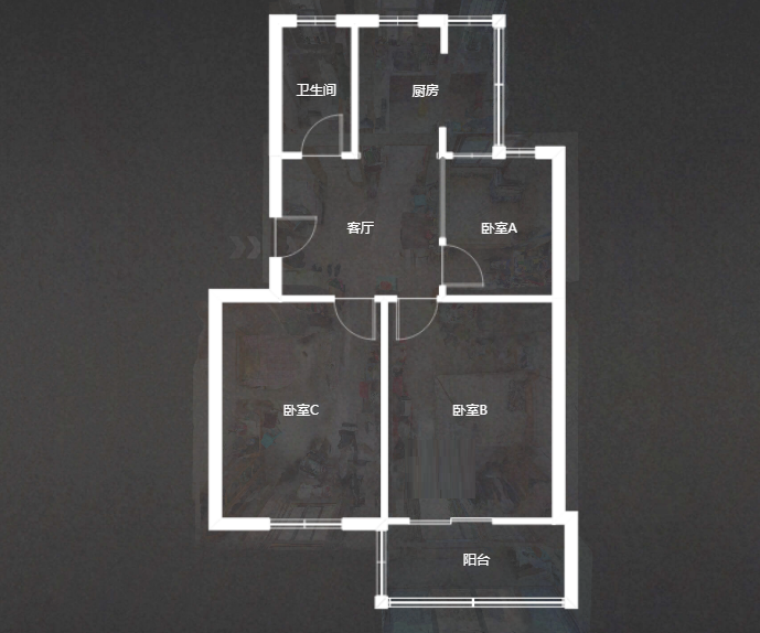 新桃园 3室1厅1卫 68.32m&sup2;