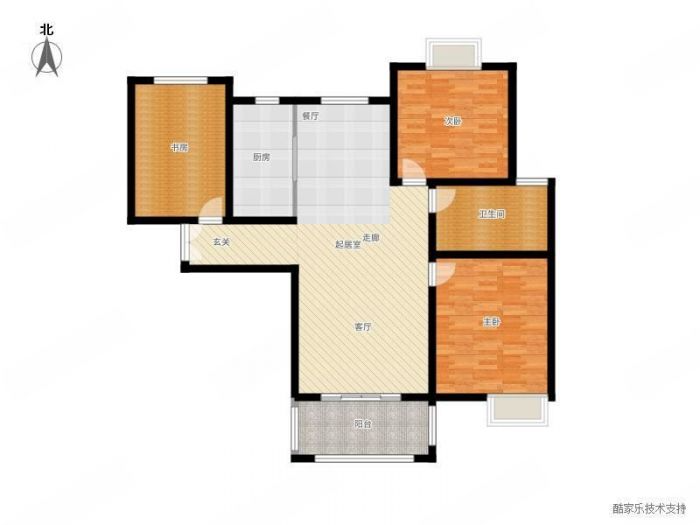帝奥世伦名郡 3室2厅1卫 128m&sup2;