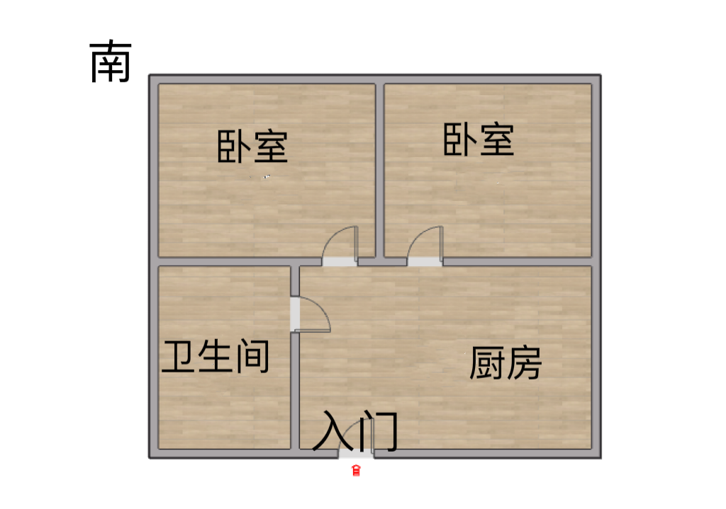 国城广场 1室1厅卫 60m&sup2;