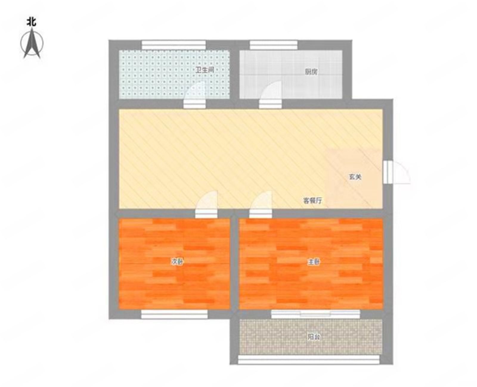 濠西园 2室1厅1卫 72m&sup2;