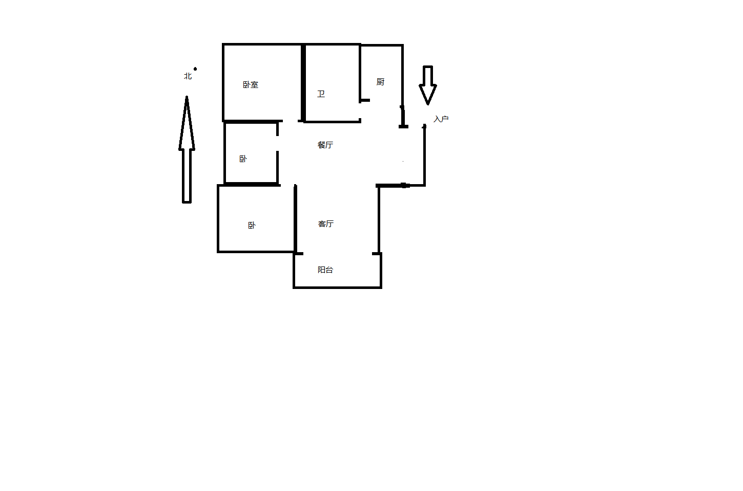 健康公寓 3室2厅1卫 108.39m&sup2;