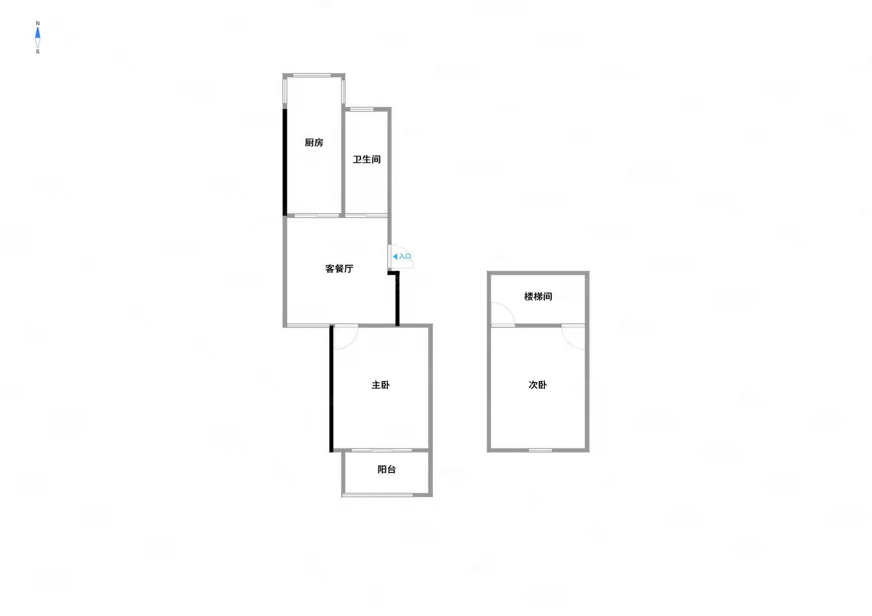 紫东花苑 2室1厅1卫 70m&sup2;