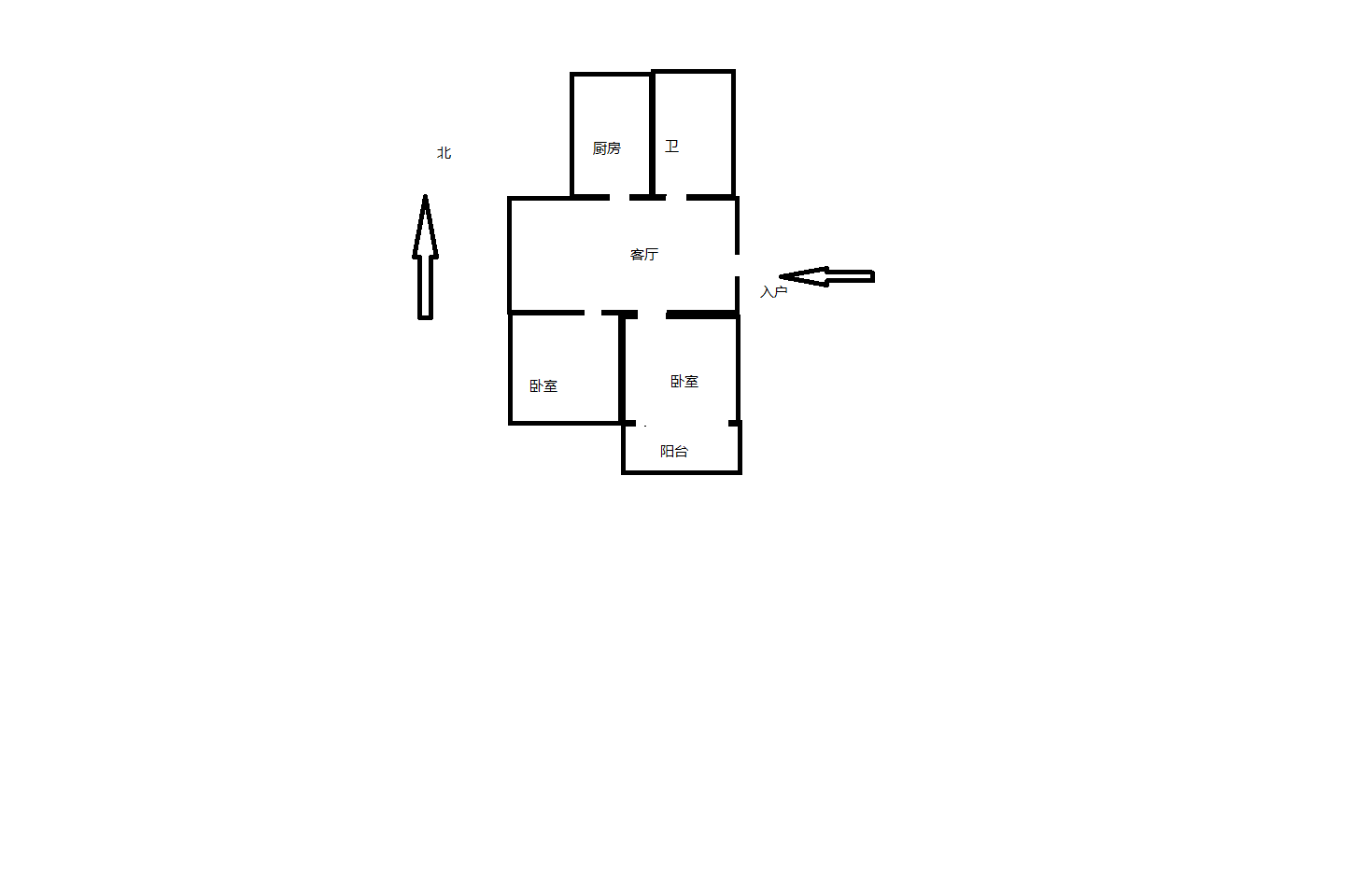 将军一园 2室1厅1卫 70m&sup2;
