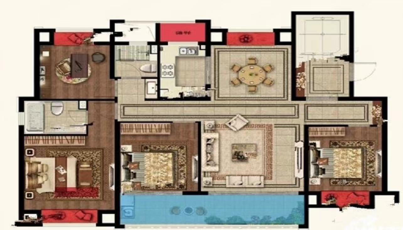 珑府 4室2厅2卫 144m&sup2;