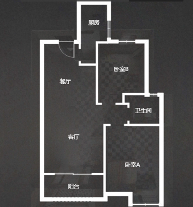 雨润星雨华府 2室1厅1卫 86m&sup2;