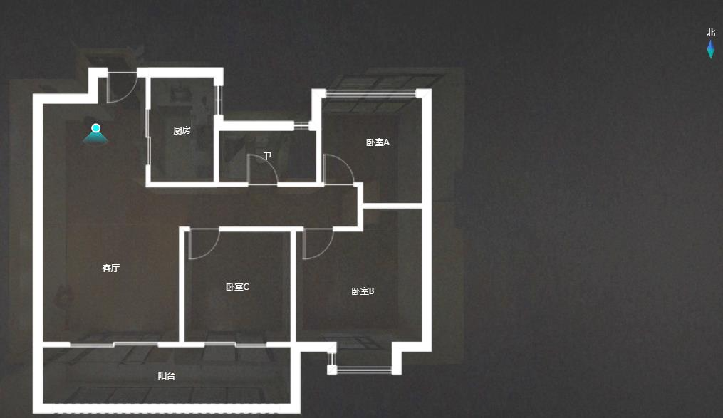 时光漫城 3室1厅1卫 92.8m&sup2;