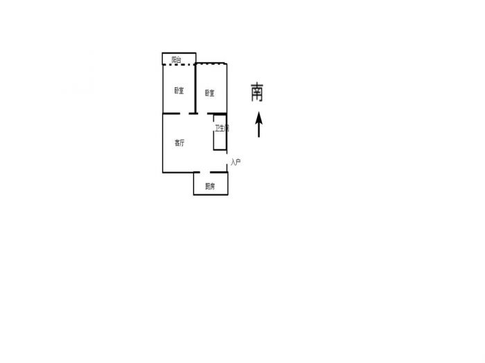 易家桥新村 2室1厅1卫 59.00m&sup2;