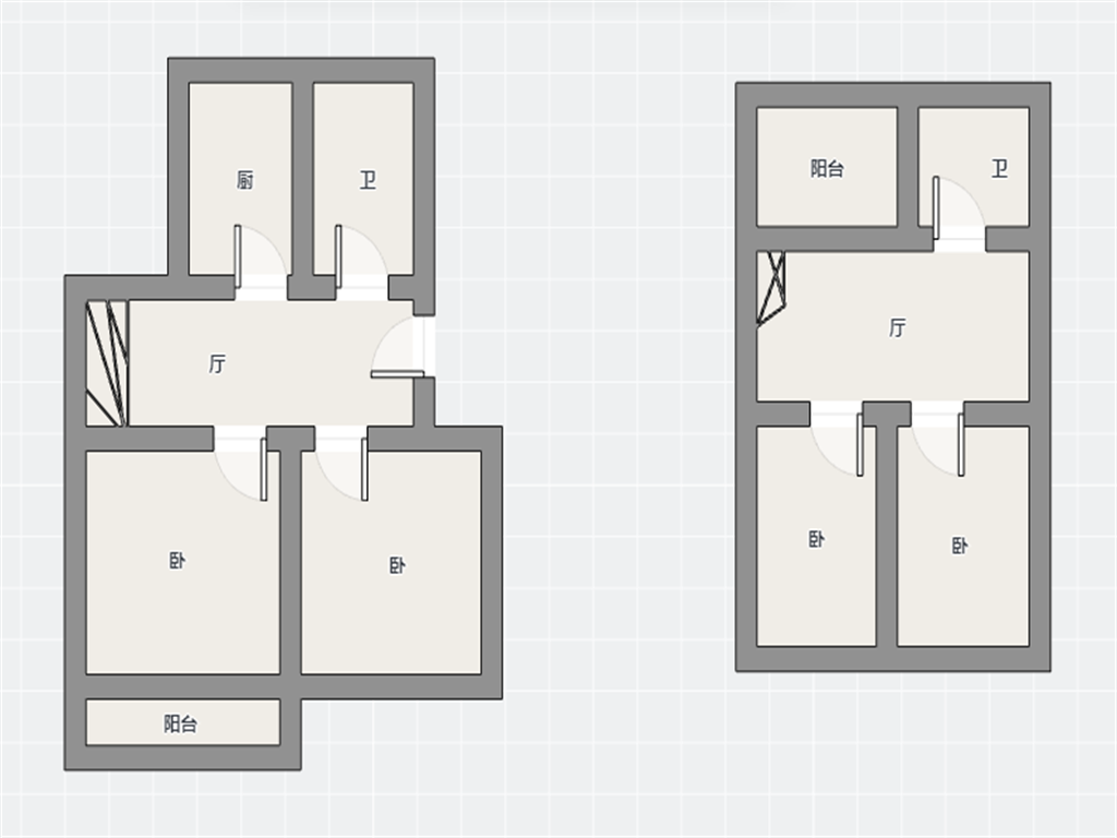 百花军宅苑 4室2厅2卫 80m²