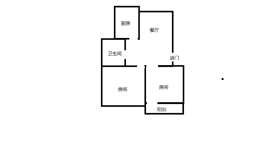 银花苑 2室1厅1卫 68m&sup2;