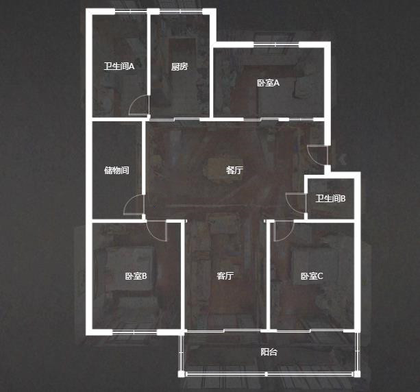 濠西园 3室2厅1卫 139m&sup2;