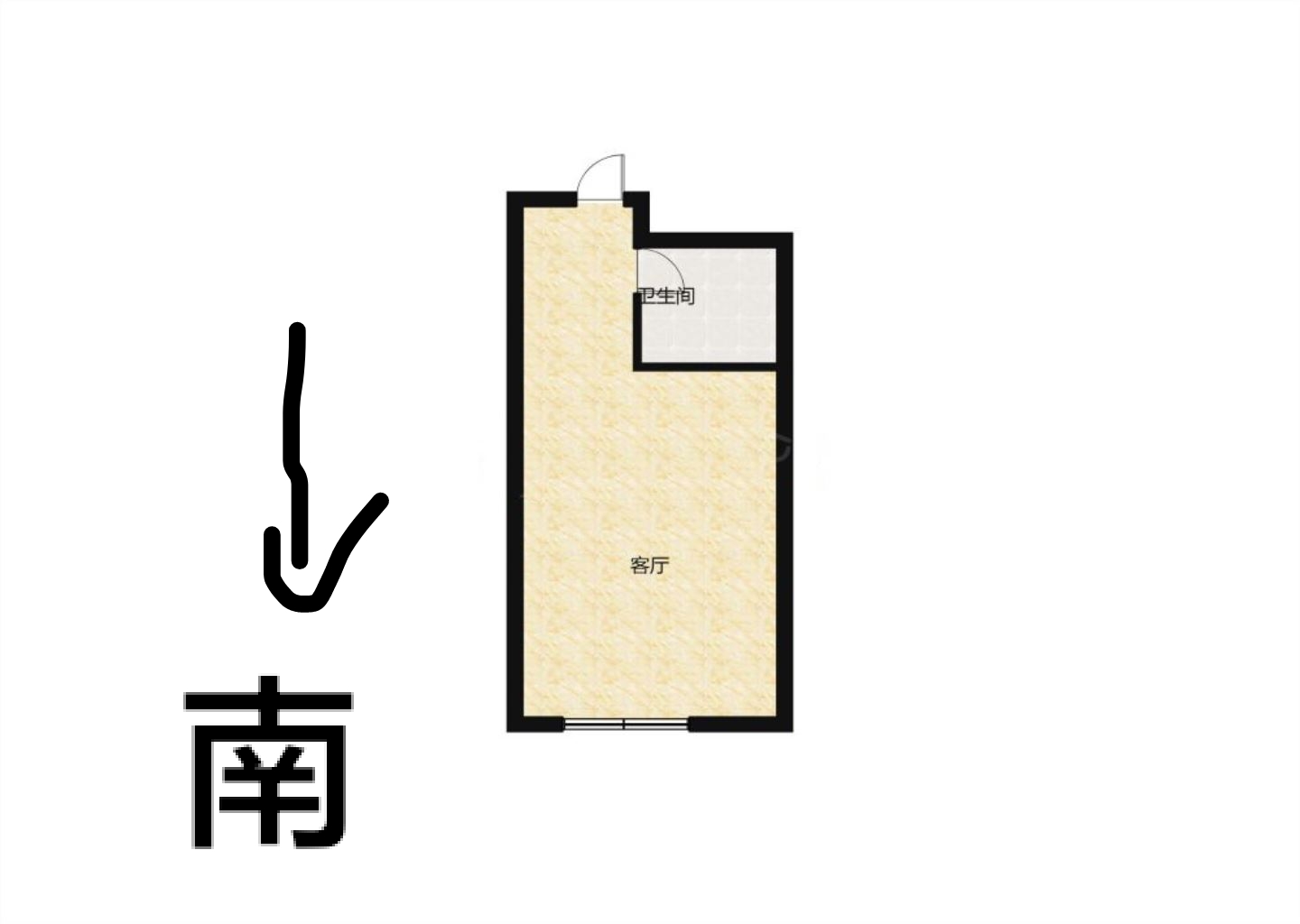 南通万达广场 1室1厅1卫 54m&sup2;