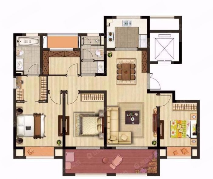 公馆1895 4室2厅2卫 139m&sup2;