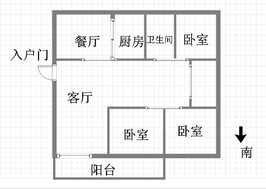 城南小苑 1室1厅1卫 28.00m&sup2;