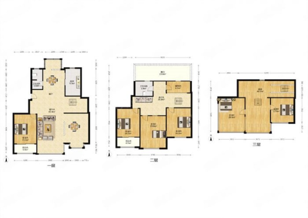 幸福人家 5室3厅2卫 211.15m&sup2;