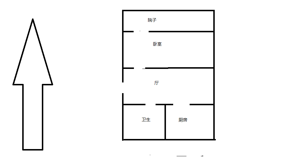 起凤桥西巷16号院 1室1厅1卫 46m&sup2;