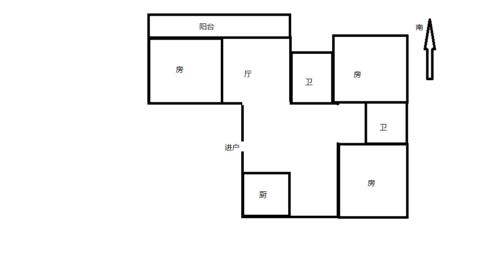 南辰濠郡 3室2厅2卫 123.69m&sup2;