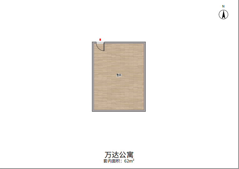 南通万达广场 2室0厅0卫 64.00m&sup2;