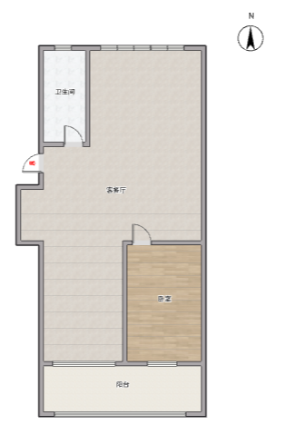 怡园北村北区 2室1厅1卫 98m&sup2;
