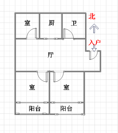 朝晖花园 2室2厅1卫 107.00m&sup2;