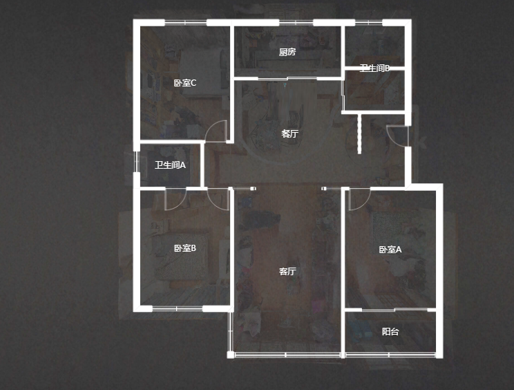 金桥园 3室2厅2卫 135m&sup2;