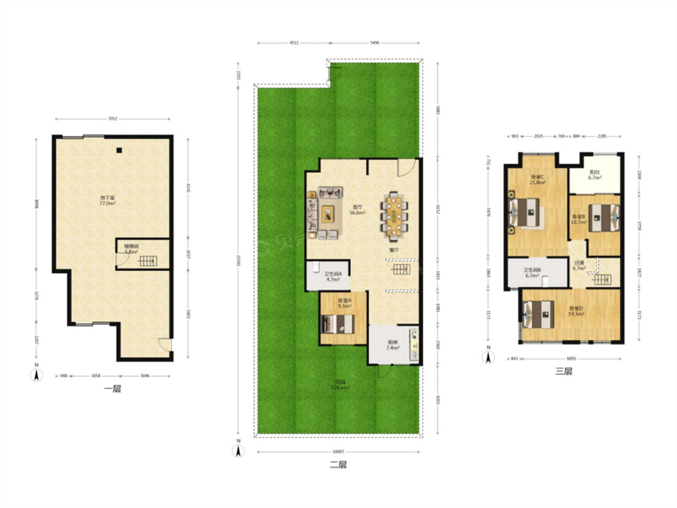 崇川星光域 4室2厅2卫 175.00m&sup2;