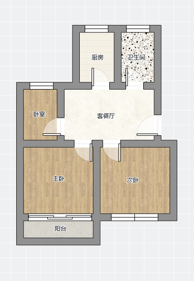 北濠桥东村 3室1厅1卫 75m&sup2;