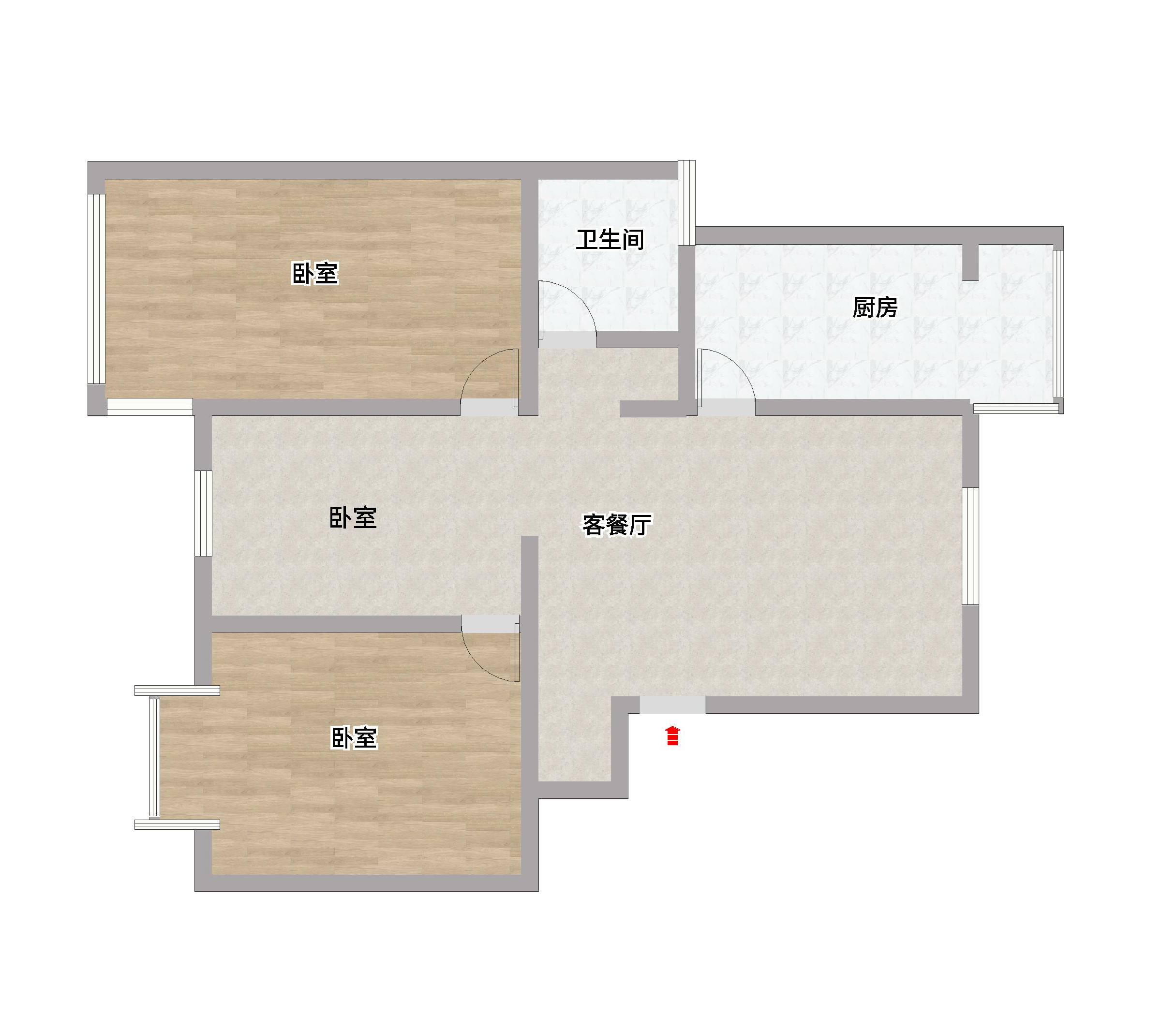 源兴花苑南区 3室1厅1卫 143m&sup2;