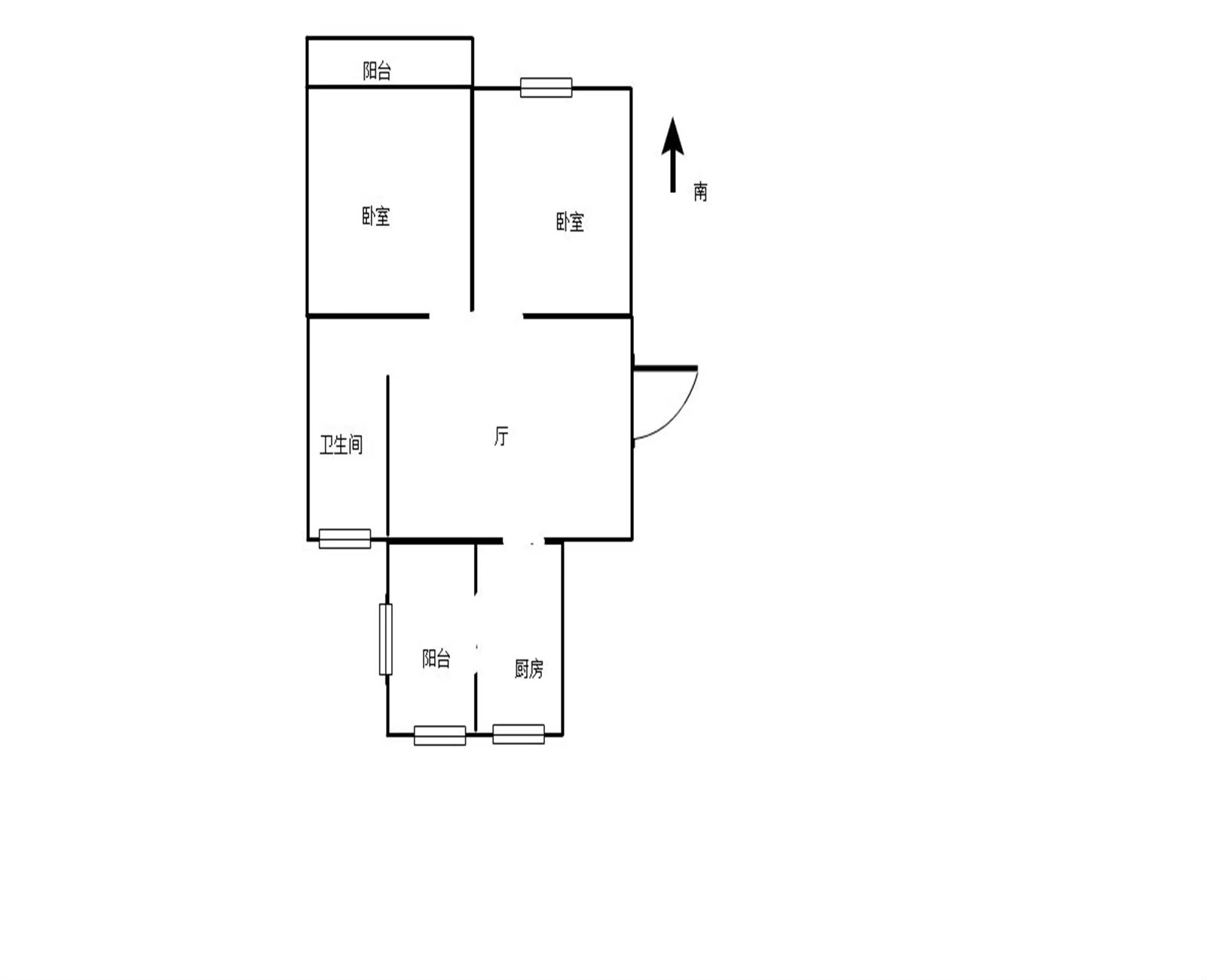 望江楼小区 1室0厅0卫 58.00m&sup2;