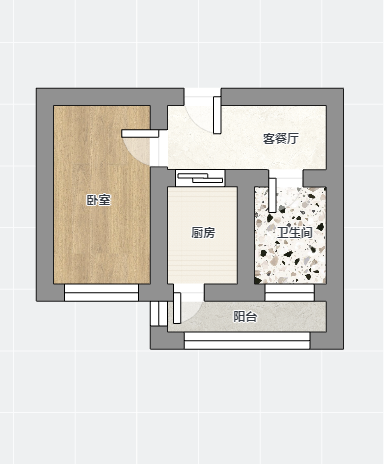 北濠桥新村 1室1厅1卫 36.69m&sup2;