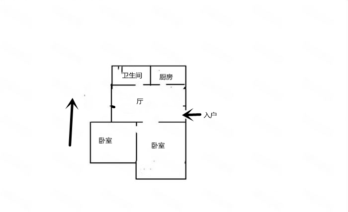 新建路新村(新建花苑) 2室1厅1卫 65m&sup2;