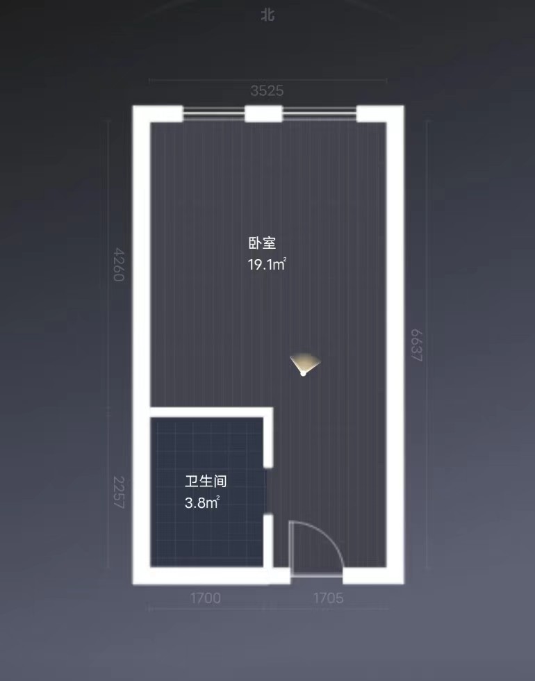 正泰江岸水苑 1室0厅1卫 38.04m&sup2;