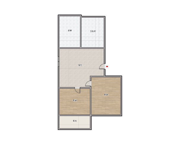 板桥南村东 2室1厅1卫 63m&sup2;