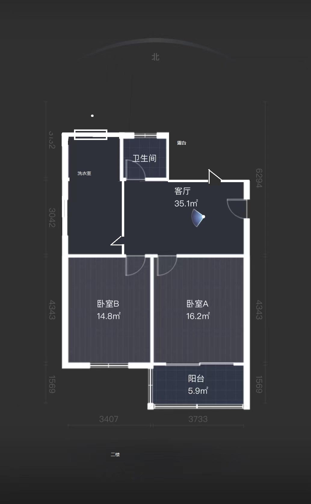 虹桥东村 4室2厅2卫 73m&sup2;
