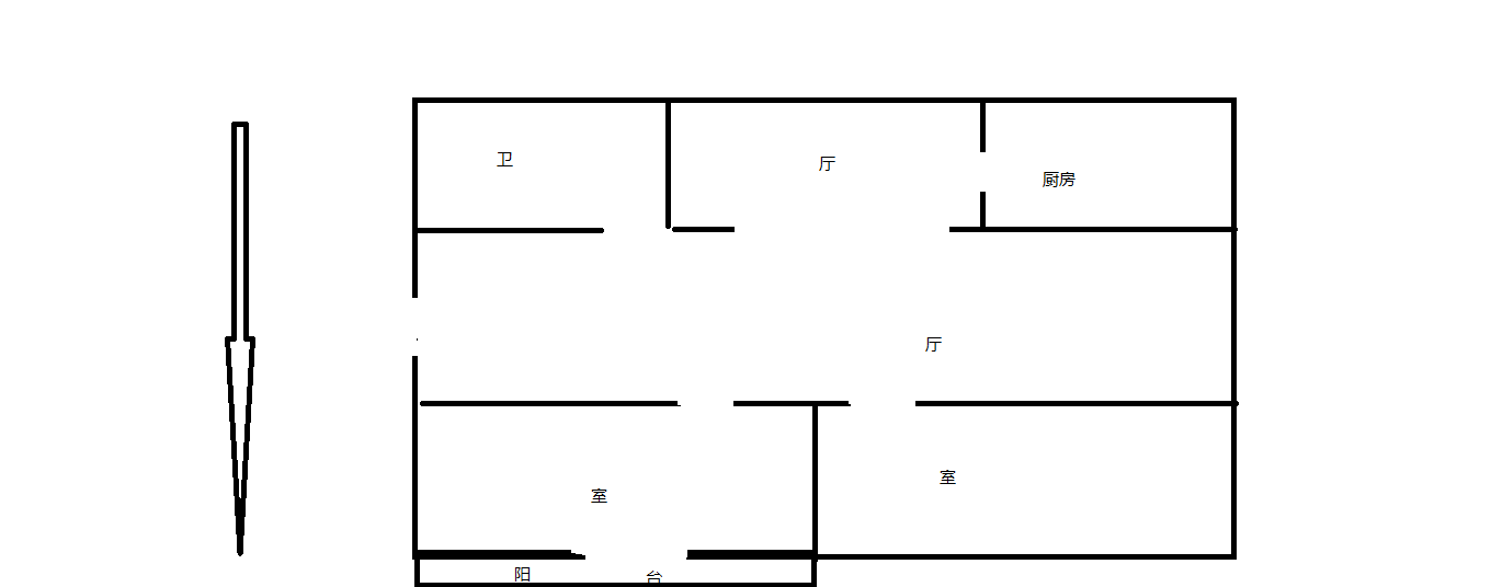 外滩北苑 2室2厅1卫 98.00m&sup2;