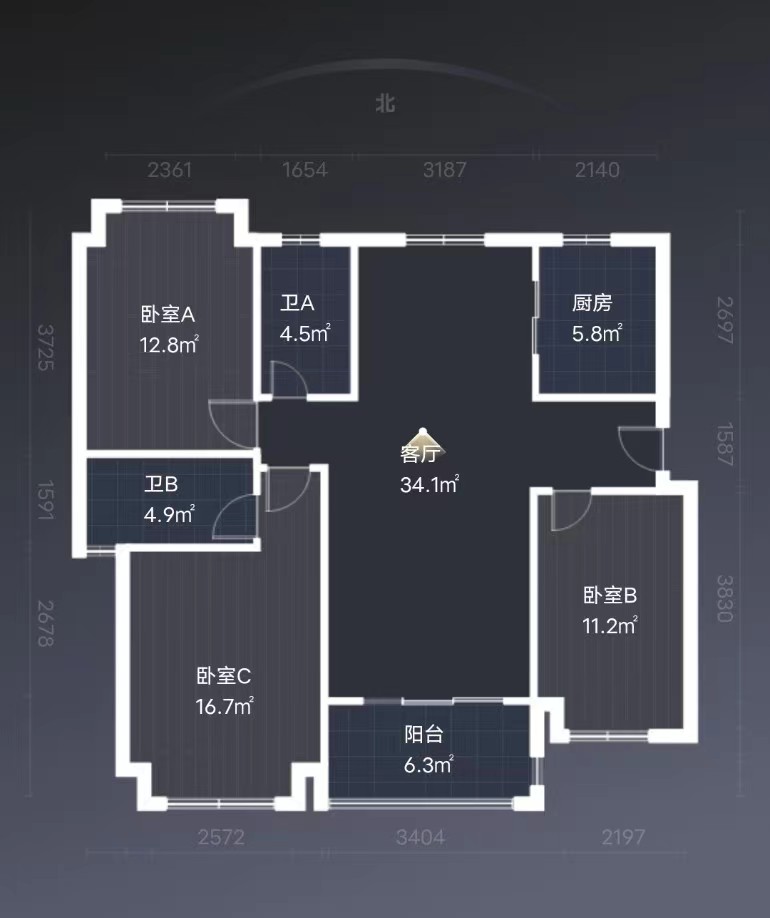 南通雅居乐花园 1室1厅1卫 20m²