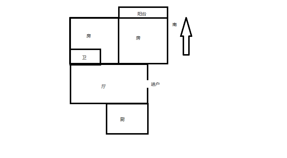 山芝庄新苑 2室1厅1卫 84m&sup2;